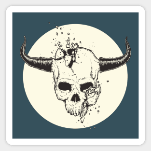 Broken Skull Sticker